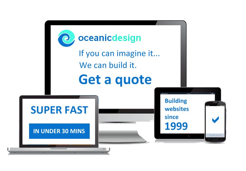 Get a web design quote from Oceanic Design